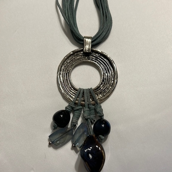 Source Unknown Jewelry - Necklace, beads and leather